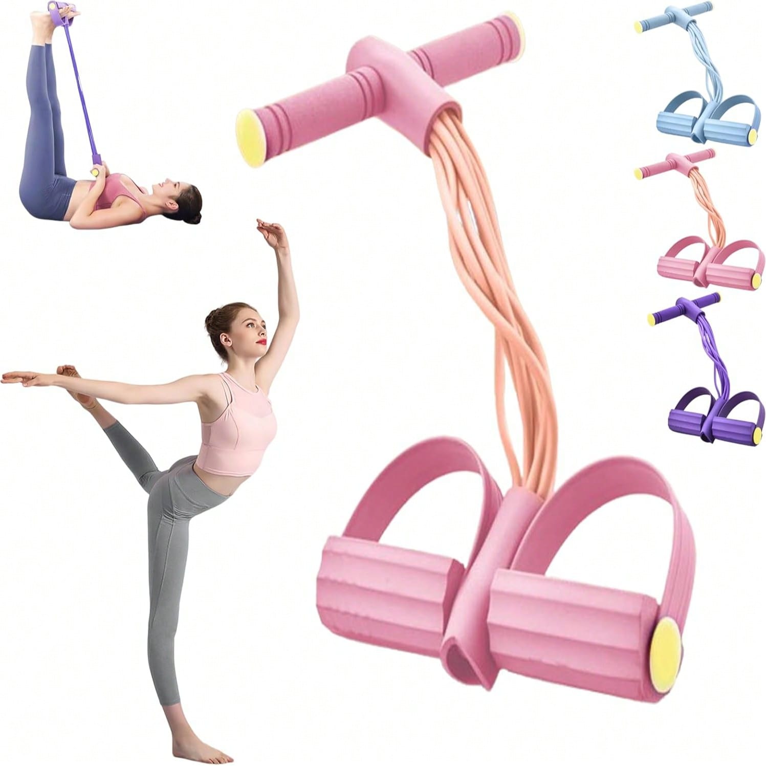 Yoga Pedal Puller Fitness Equipment - Fashion Puller Exercise,8 Tube Pedal Resistance