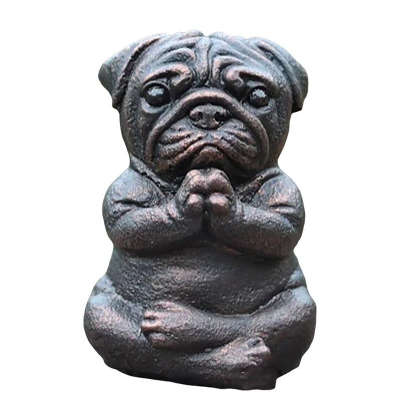 Yoga Fitness Model - A84X-Meditation Dog Statue, Yoga French Bulldog