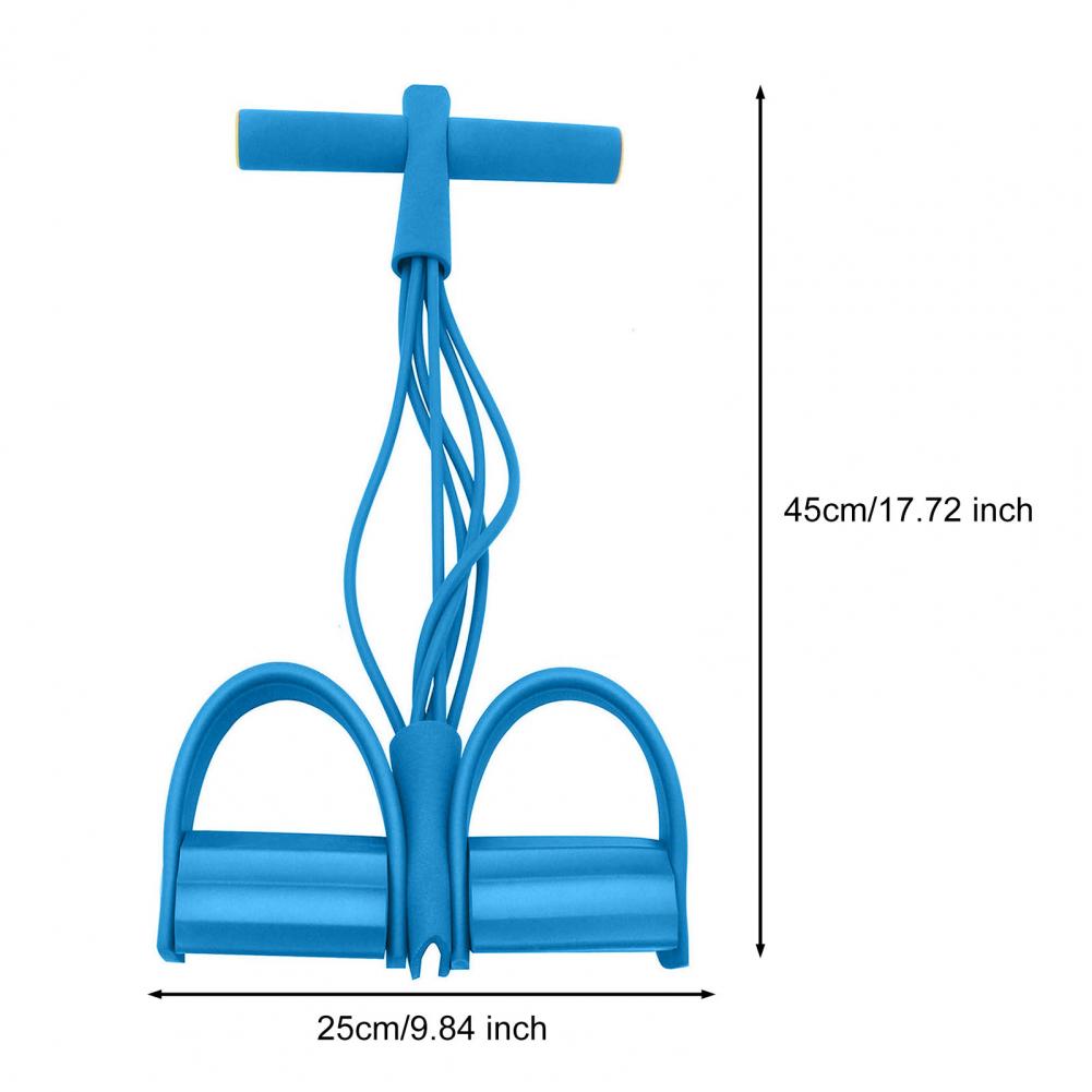 Yoga Pedal Puller Fitness Equipment - 45cm 6-Tube Sit-up Pedal Resistance Band