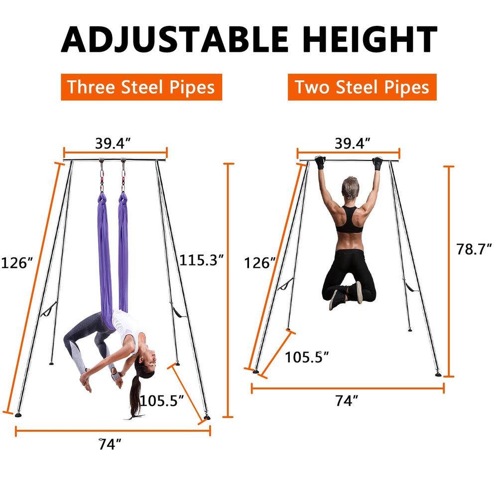 9.6 FT 115.3 Inch Adjustable H - Yoga Swing Aerial recensione e prezzo