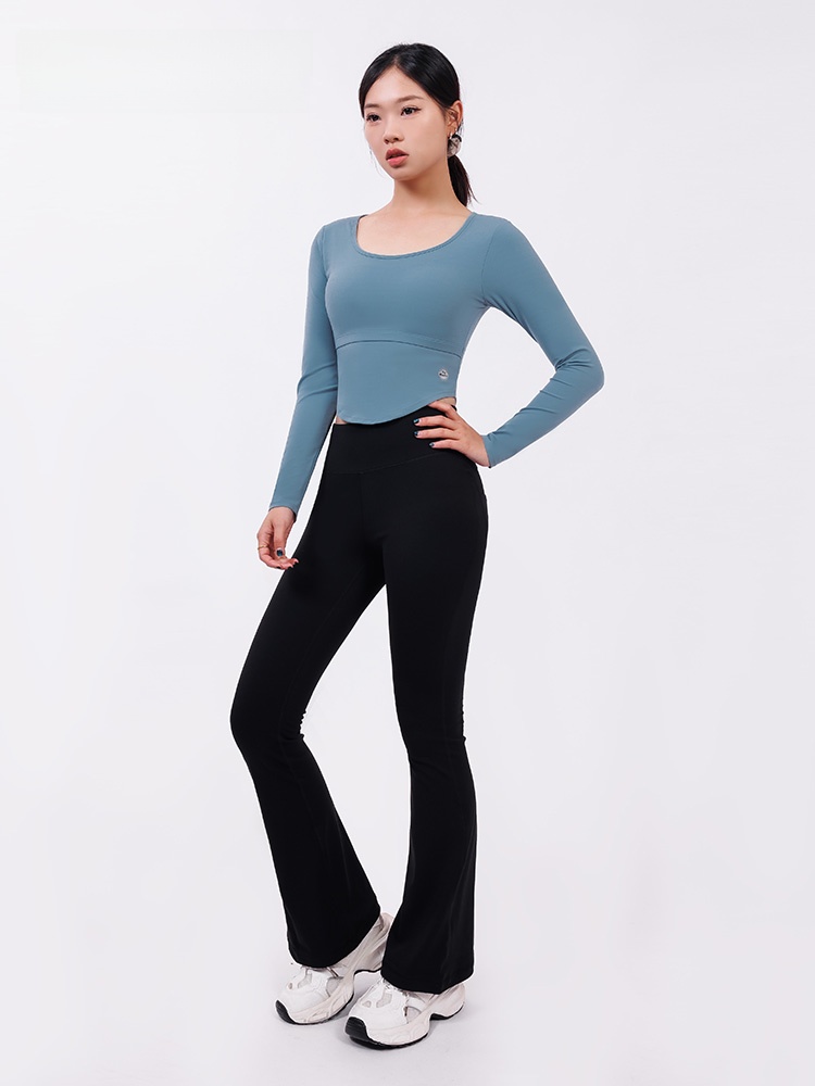 Black Long Sleeve Yoga T-Shirt - Yoga Fitness Com recensione e prezzo