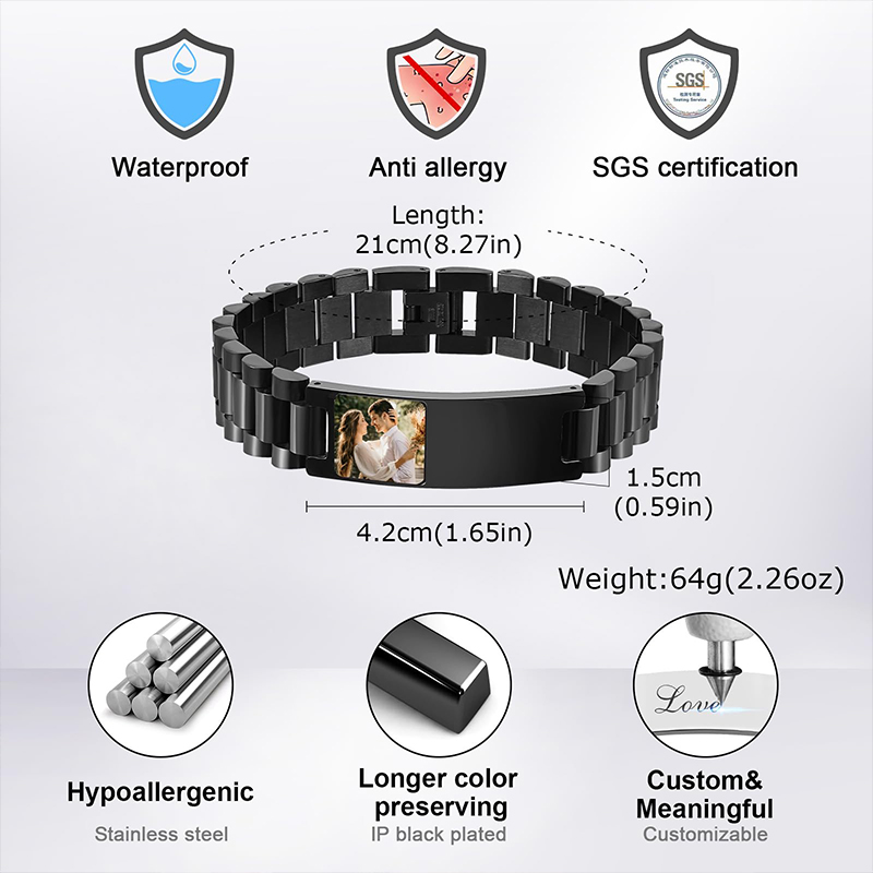 Custom Picture Text Bracelet W - Fitness Tracker Band recensione e prezzo