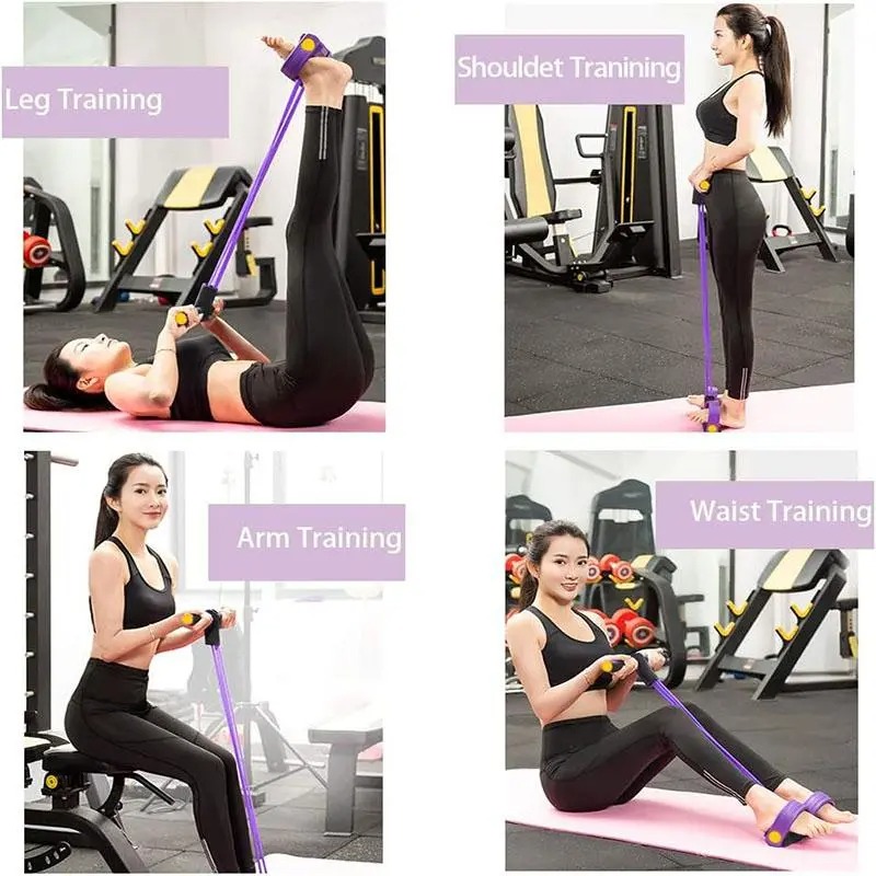 Tube Pedal Ankle Puller Sit Up - Yoga Pedal Puller Fitness Equipment recensione e prezzo