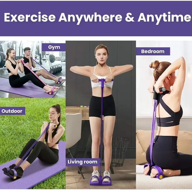 Tube Pedal Ankle Puller Sit Up - Yoga Pedal Puller Fitness Equipment recensione e prezzo