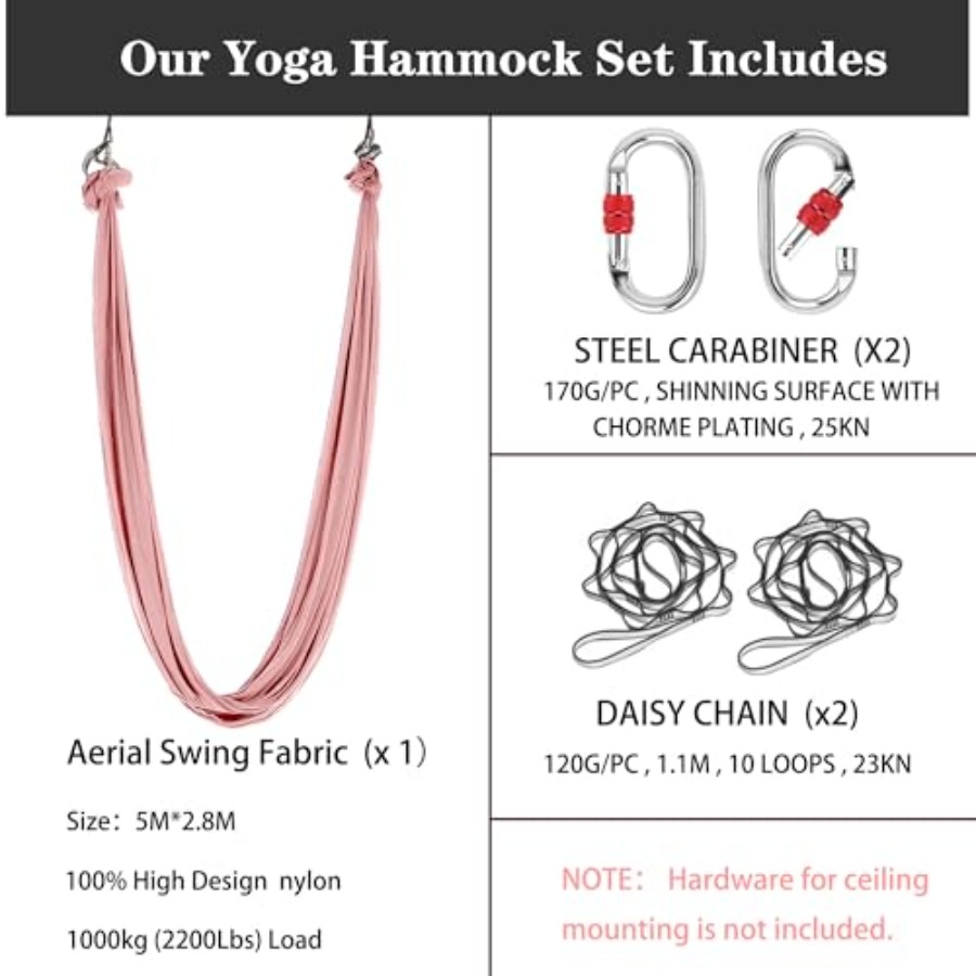 5.5 Yards Aerial Silk Swing Ou - Yoga Swing Aerial recensione e prezzo