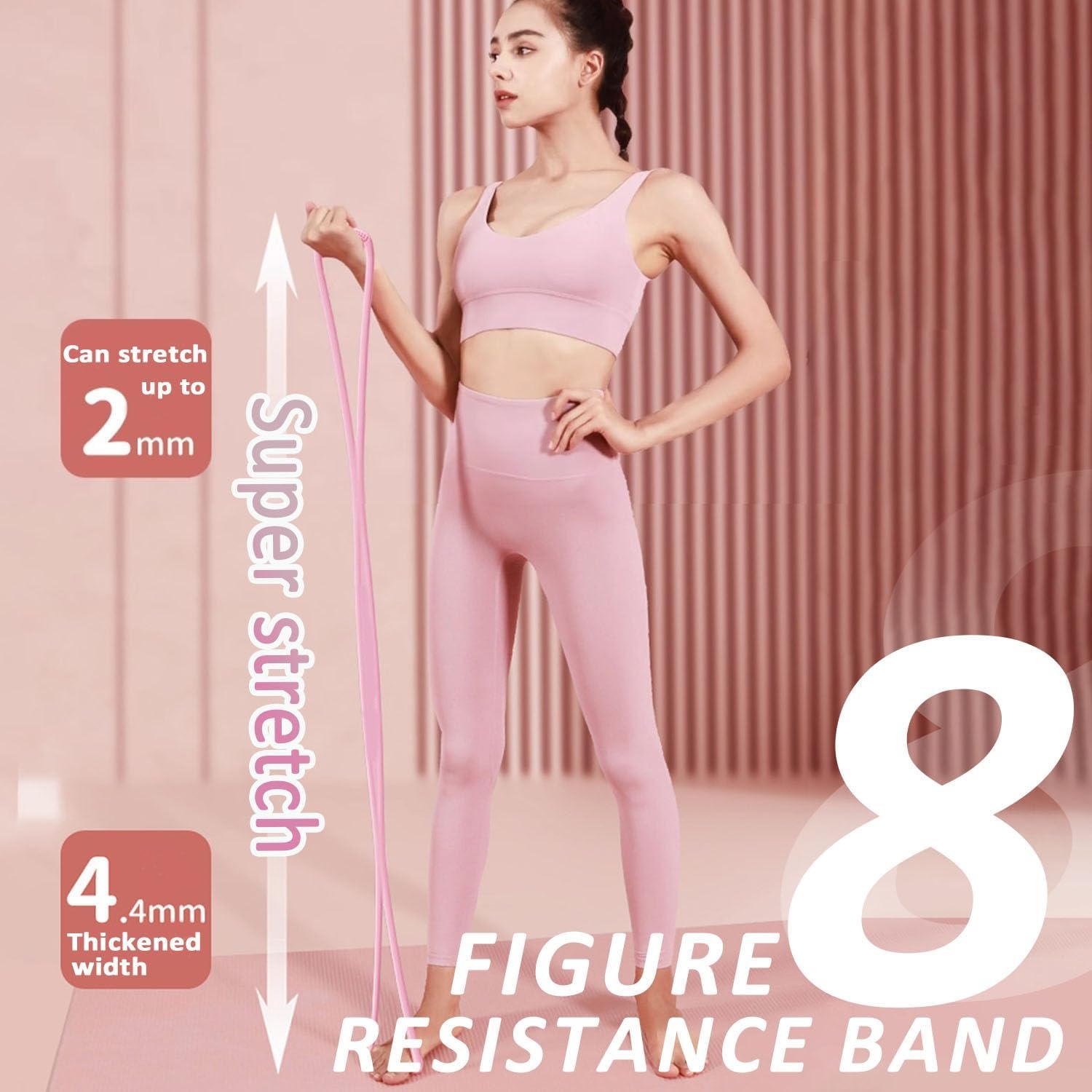 Figure-8 yoga resistance band, - Yoga Fitness Model recensione e prezzo