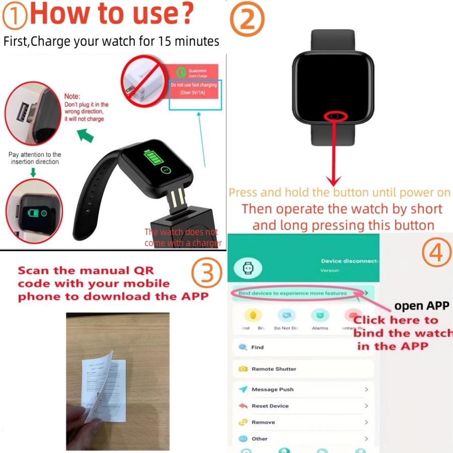 Smart Watch For Men Women Spor - Fitness Tracker Band recensione e prezzo