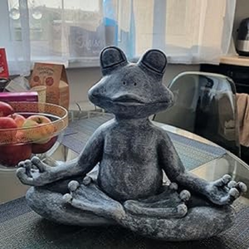 Meditating Frog Miniature Figu - Yoga Fitness Model recensione e prezzo