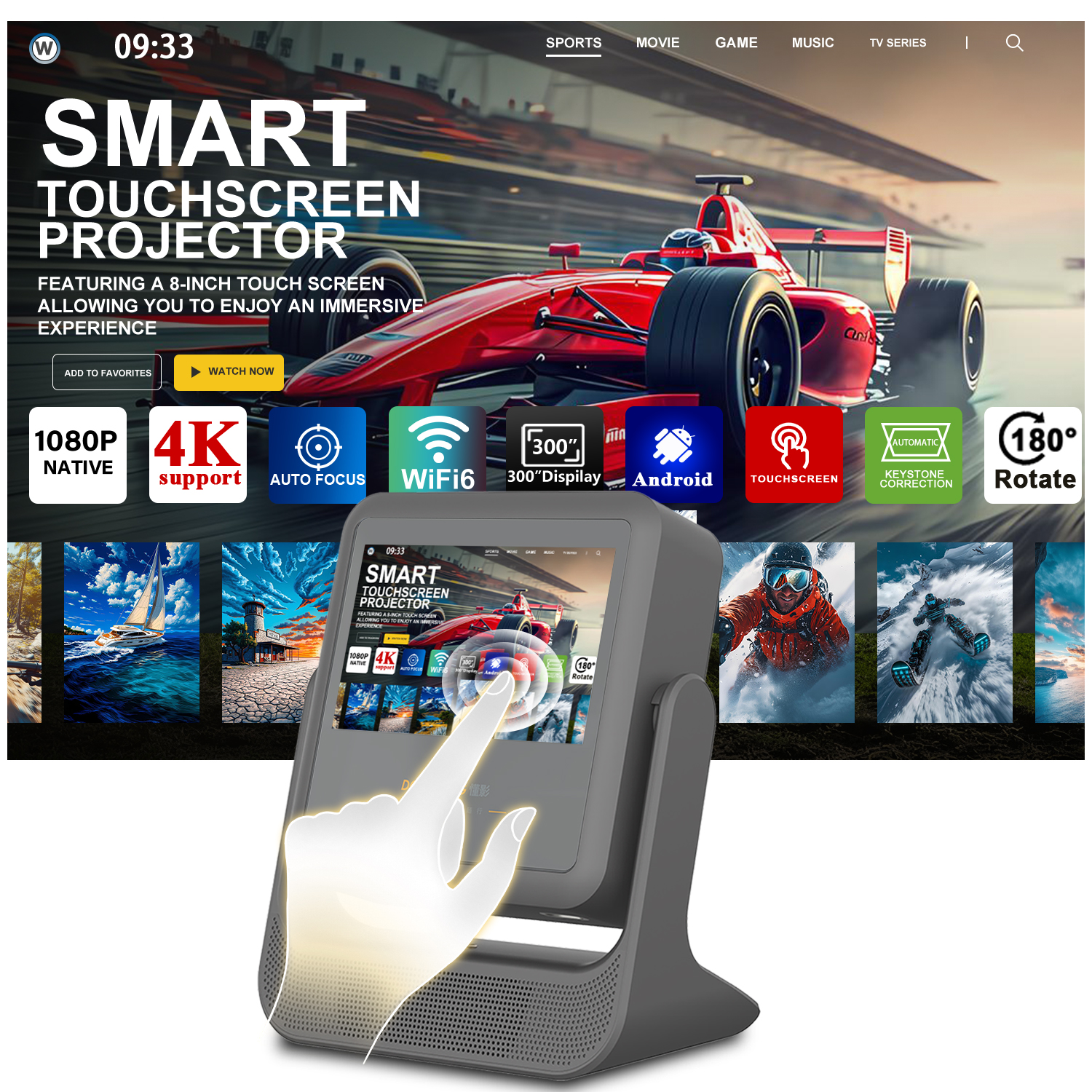 3-in-1 Tablet Projector Speake - Yoga Fitness Videos Free recensione e prezzo