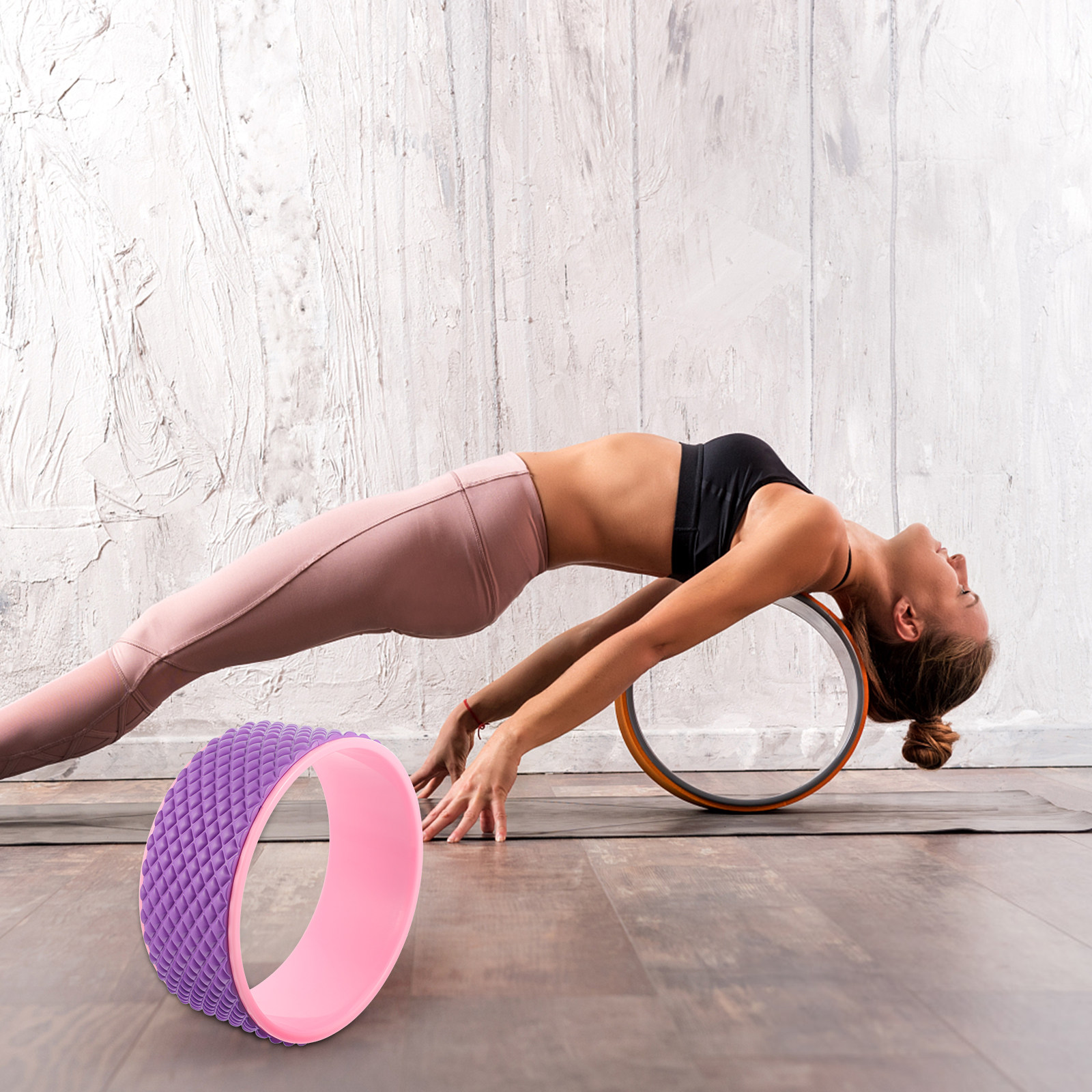 1Pcs Yoga Wheel Plastic Hardne - Yoga Fitness Wheel recensione e prezzo