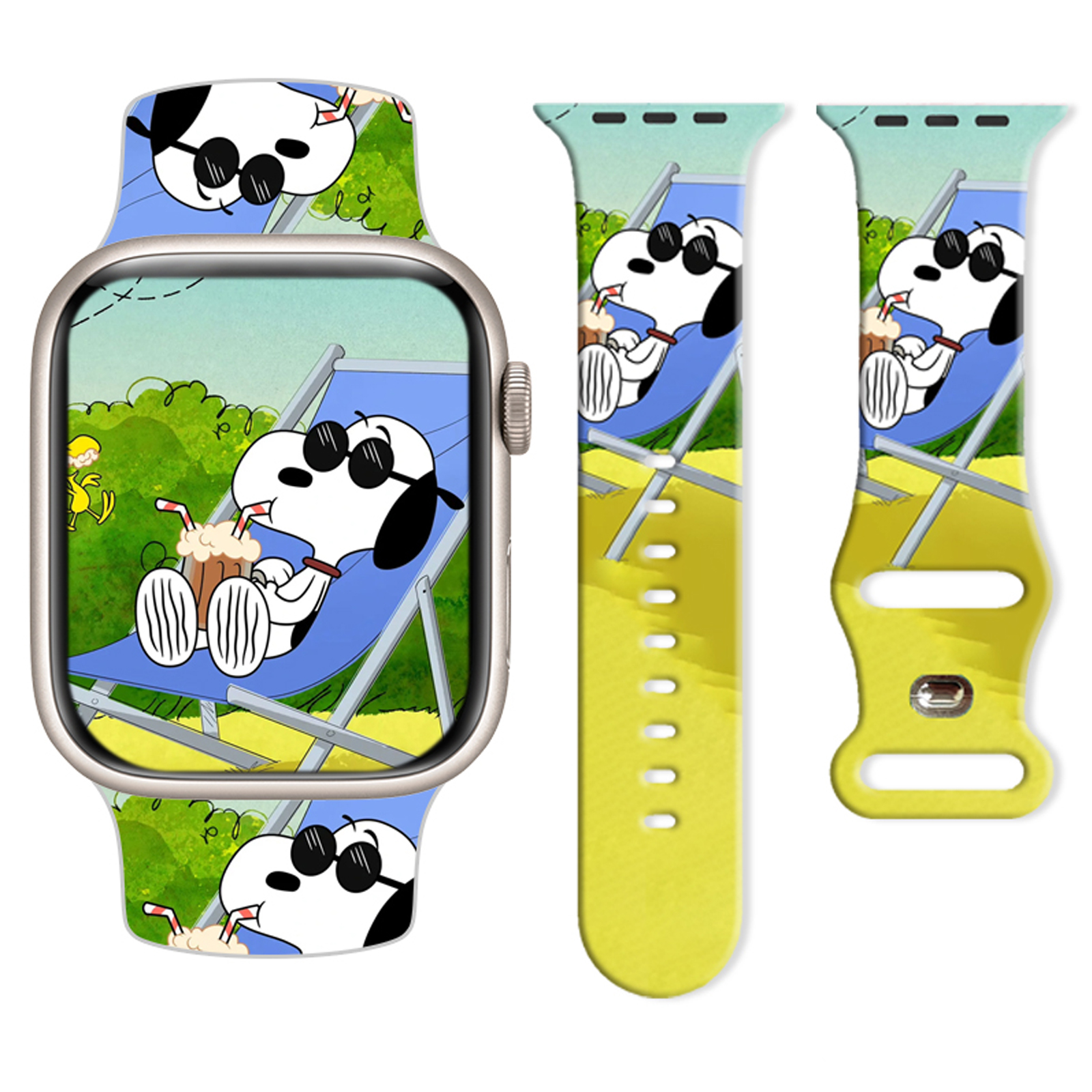 Beach Snoopy Printed Strap for - Fitness Tracker Band recensione e prezzo