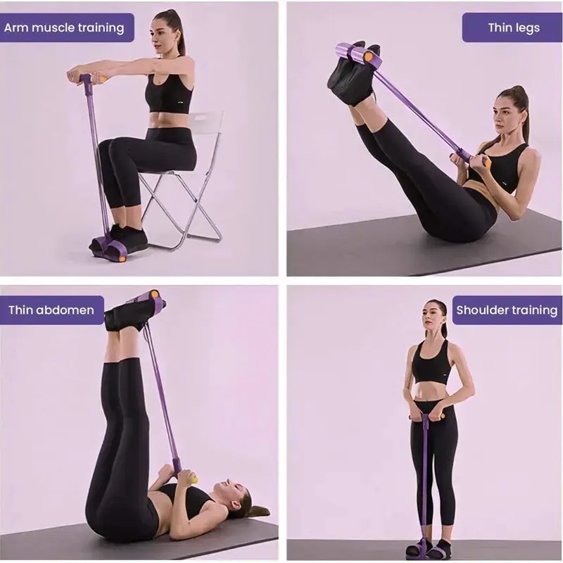 Tube Pedal Ankle Puller Sit Up - Yoga Pedal Puller Fitness Equipment recensione e prezzo