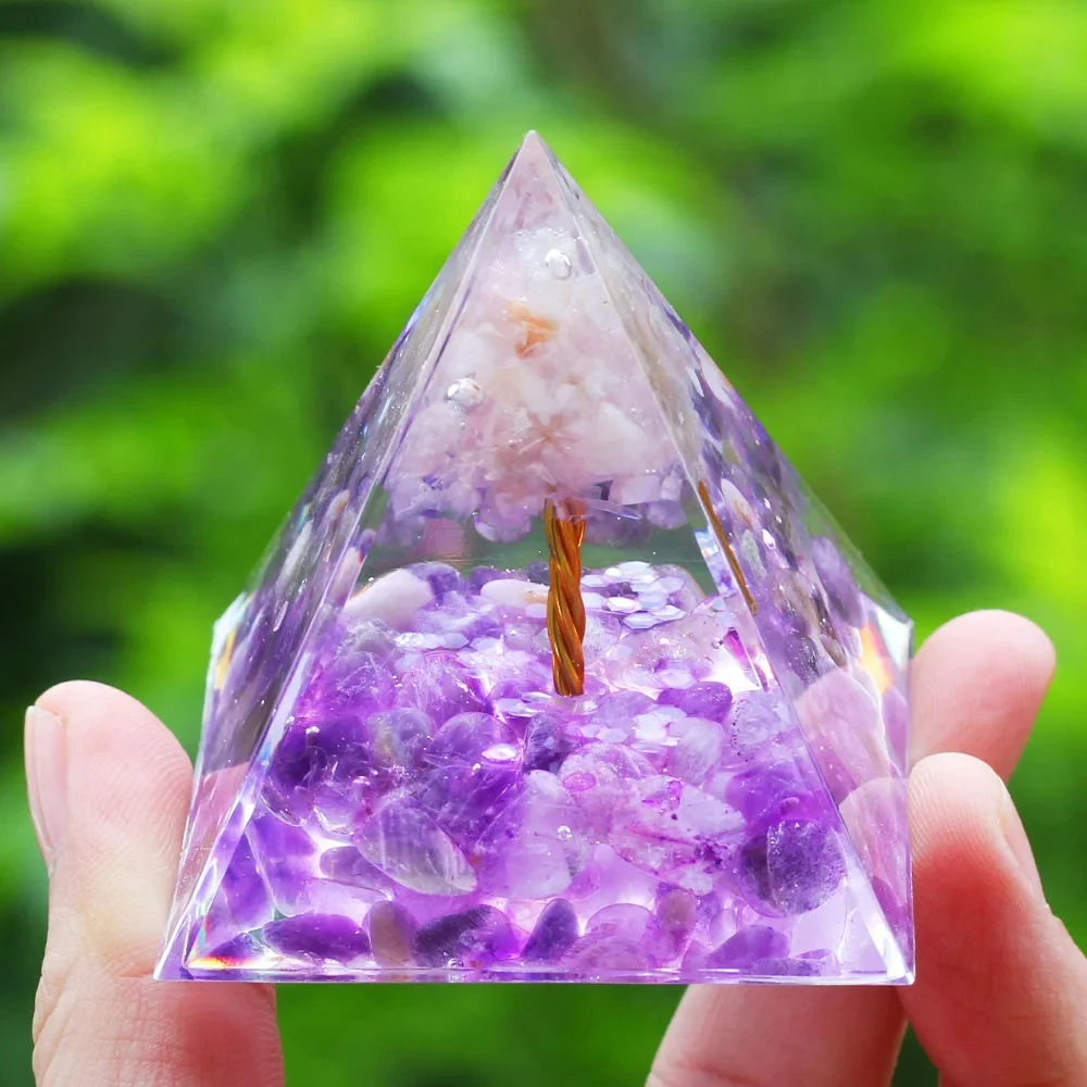 Crystal Stone Orgonite Pyramid - Yoga Fitness Model recensione e prezzo