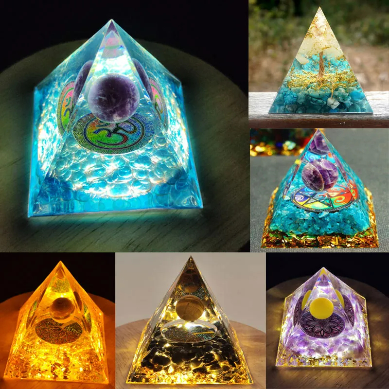 Crystal Stone Orgonite Pyramid - Yoga Fitness Model recensione e prezzo