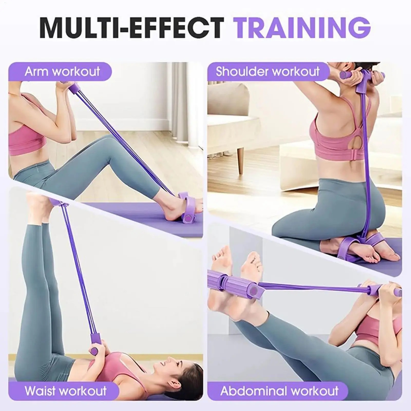 Tube Pedal Ankle Puller Sit Up - Yoga Pedal Puller Fitness Equipment recensione e prezzo