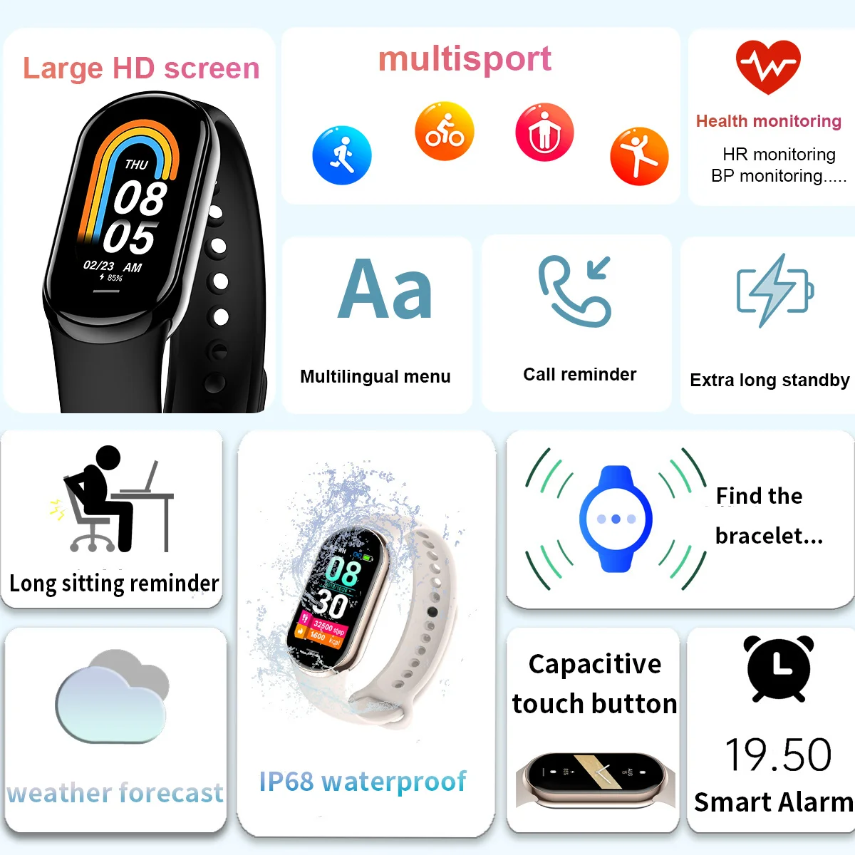New Original Small M8 Band Sma - Fitness Tracker Band recensione e prezzo