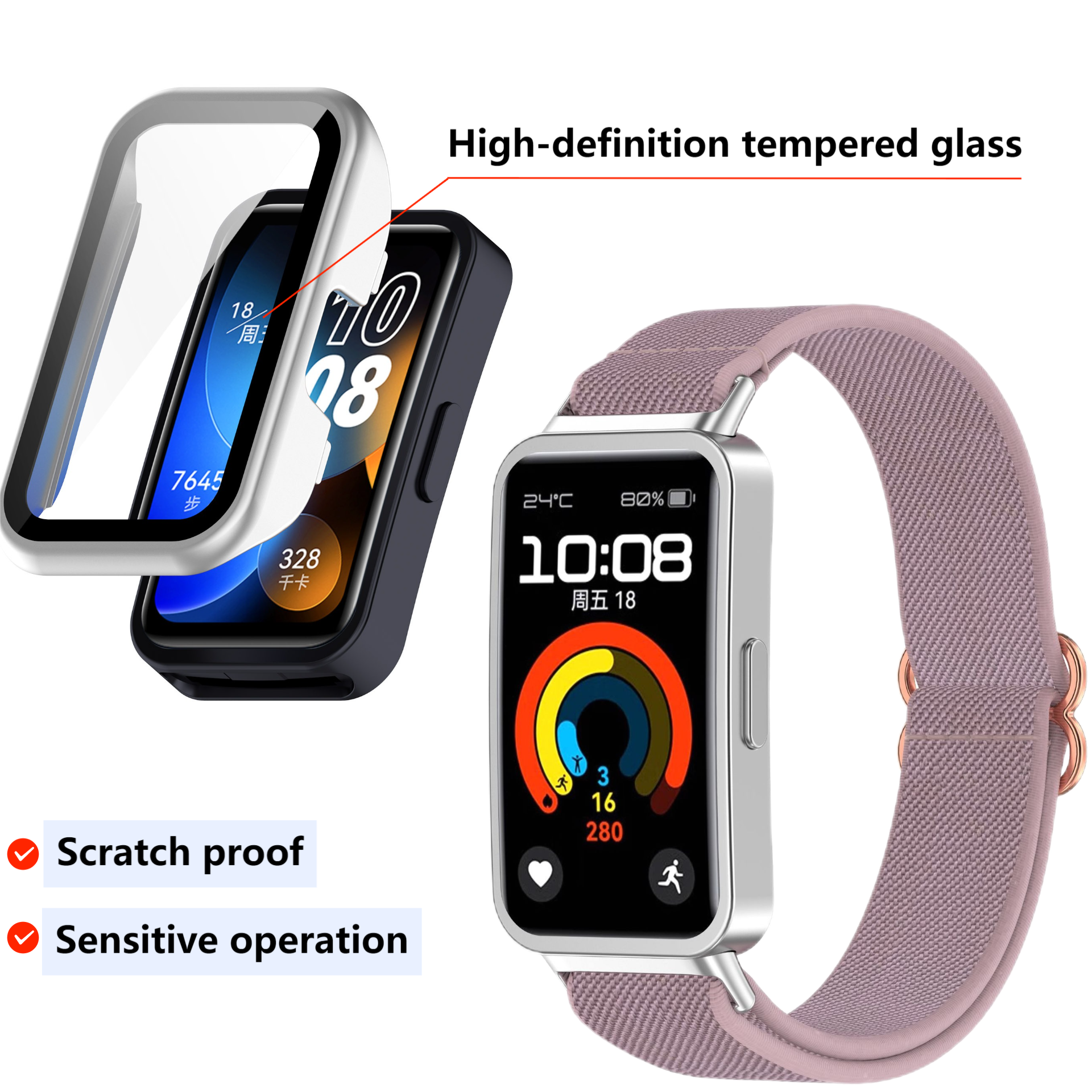 Glass shell For Huawei band 10 - Fitness Tracker Band recensione e prezzo
