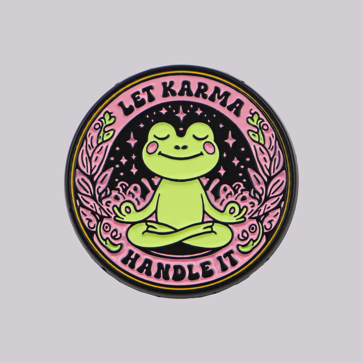 Yoga Frog Enamel Pin LET KARMA - Yoga Fitness Model recensione e prezzo