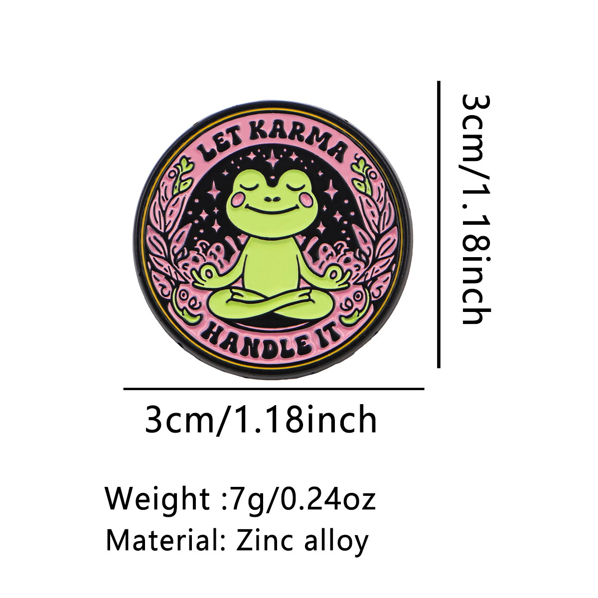 Yoga Frog Enamel Pin LET KARMA - Yoga Fitness Model recensione e prezzo